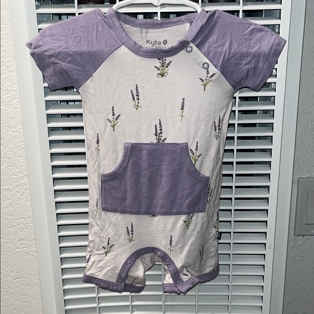 KYTE BABY Lavender shortall size 3-6m